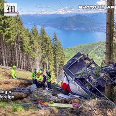 Italian cable car plunges to the ground, killing at least 14