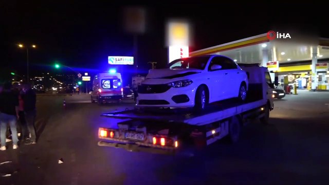 Polis denetim noktasında alkollü sürücü dehşeti kamerada