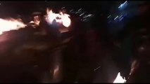 Un antidisturbio colombiano sufre quemaduras en el rostro por un cóctel molotov