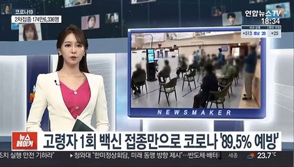 고령자 1회 접종만으로 코로나 89.5% 예방