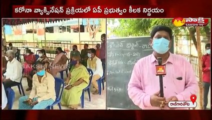 కరోనా వ్యాక్సినేషన్ ప్రక్రియలో  ఏ పీ ప్రభుత్వం కీలక నిర్ణయం