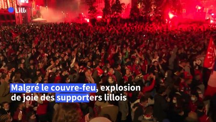 Ligue 1: explosion de joie à Lille pour le sacre du Losc, malgré le couvre-feu