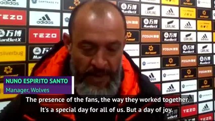 Nuno proud of bond built with Wolves fans as he departs