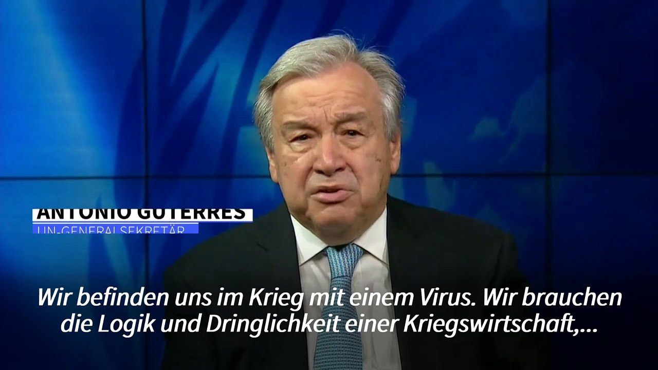 UN-Chef Guterres fordert bei WHO-Jahrestagung globalen Krieg gegen Pandemie