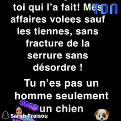 Sarah Fraisou cambriolée par son ex Ahmed !?