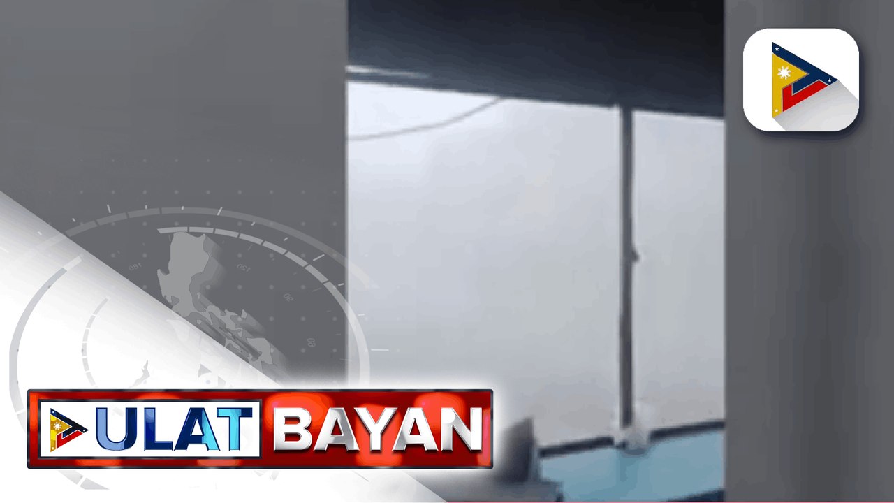 Mala-buhawing lakas ng hangin at ulan sa Calooc...