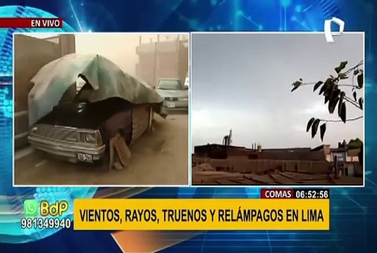 Reportan presencia de rayos y truenos desde distintos puntos de Lima y Callao