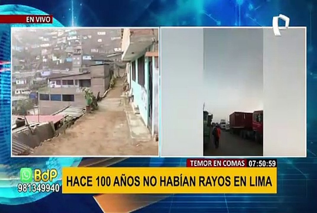 Comas: vecinos son sorprendidos por tormenta de arena