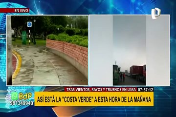 Truenos y relámpagos en Lima: así se encuentra la Costa Verde a esta hora del día