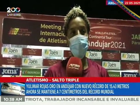Deportes VTV 24MAYO2021 | Yulimar Rojas gana la medalla de oro en Meeting Internacional de Atletismo Andújar 2021