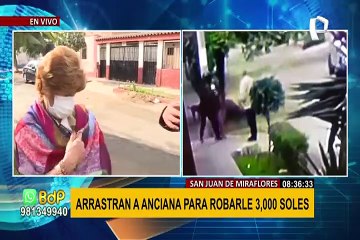 Anciana golpeada durante asalto en SJM: le fracturan brazo para robarle 3 mil soles