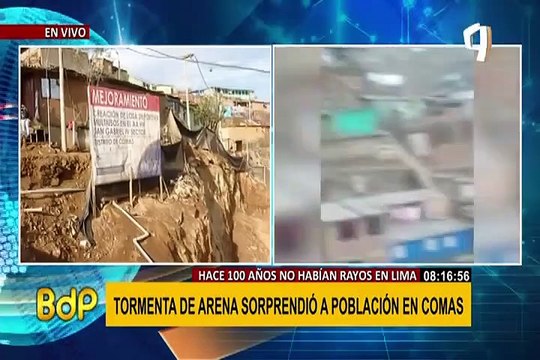 Rayos y truenos en Lima: viviendas terminaron sin techo tras tormenta de arena