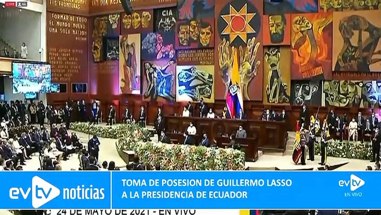 Imágenes exclusivas de toma de posesión de Guillermo Lasso.