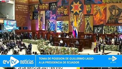 Imágenes exclusivas de toma de posesión de Guillermo Lasso.