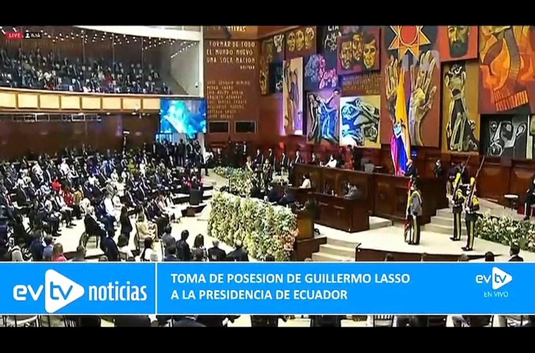 Imágenes exclusivas de toma de posesión de Guillermo Lasso.