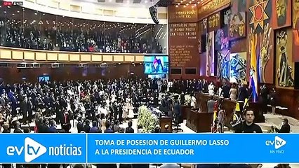 Imágenes exclusivas de toma de posesión de Guillermo Lasso.