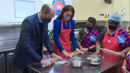 William and Kate cook meals for vulnerable