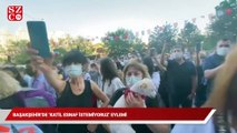 Başakşehir'de 'katil esnaf istemiyoruz' eylemi