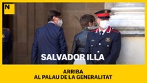 Salvador Illa  arriba al Palau de la Generalitat