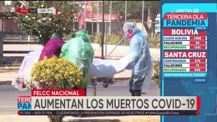 La Felcc recoge el triple de cadáveres sospechosos de Covid-19 que en abril