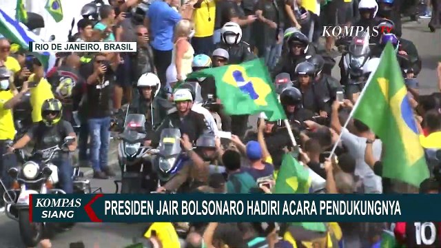 Terjadi Kerumunan Ribuan Orang di Rio de Janeiro, Presiden Brazil Jair Bolsonaro Ikut Hadir