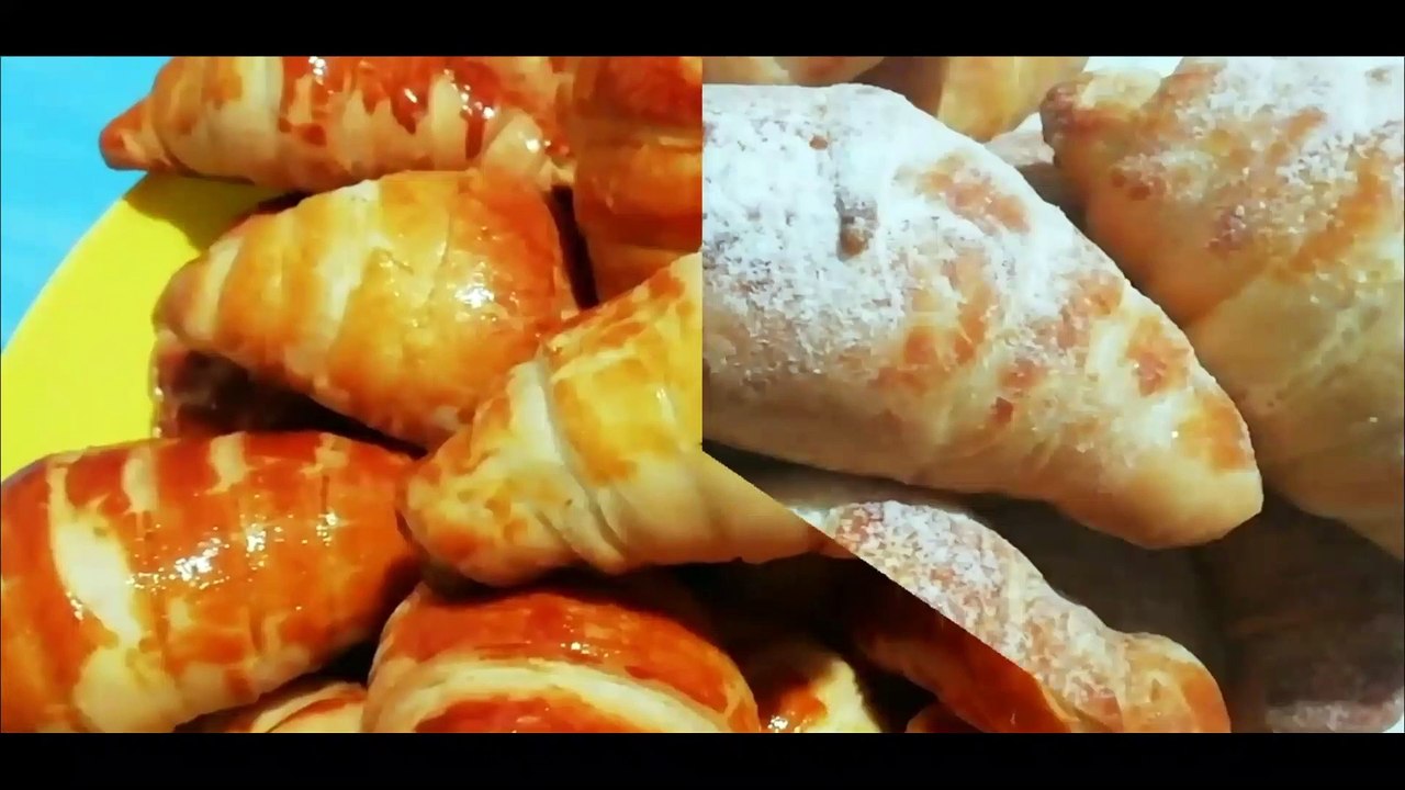 Круассаны с шоколадом