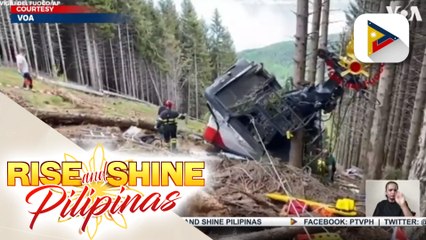 Cable car sa Italy, bumagsak sa lupa; 14 katao, patay