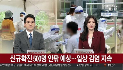 신규확진 500명 안팎 예상…일상 감염 지속