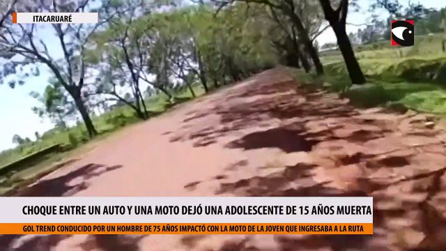 Tragedia en Misiones choque entre un auto y una moto dejó una adolescente de 15 años fallecida en Itacaruaré