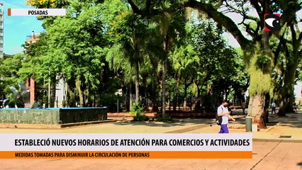 Posadas estableció nuevos horarios de atención para comercios y actividades habilitadas