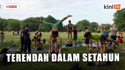 AS umum kes Covid-19 terendah dalam setahun