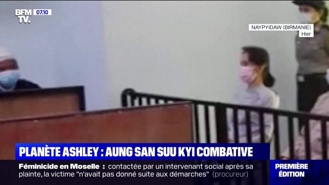Aung San Suu Kyi en personne devant la justice, sa première apparition depuis le coup d'État en Birmanie