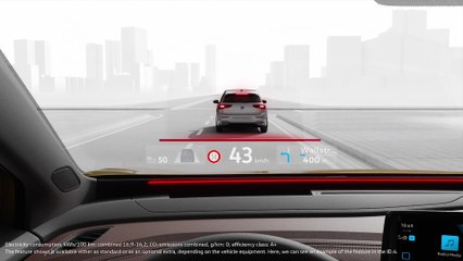 Nuevo Volkswagen ID.4 Head-up Display con realidad aumentada