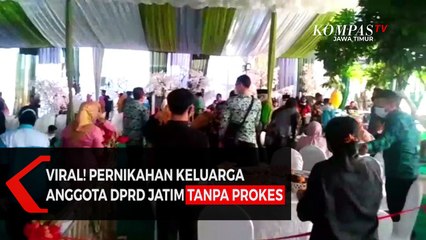 Viral Pernikahan Keluarga Anggota DPRD Jatim Tanpa Prokes