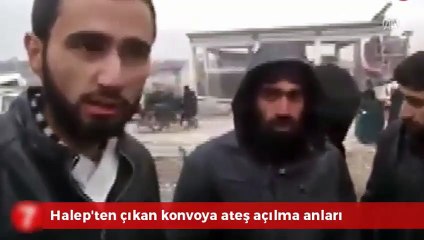 Halep konvoyuna saldırı anı!
