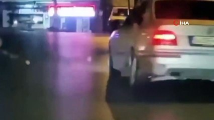 Maltepe’de kısıtlamayı fırsat bilip drift atarak ilerledi