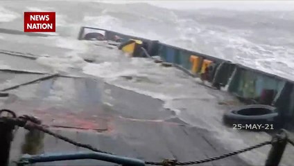 Watch: Watch waves swallow the ship , watch this scary video