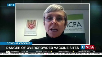 Danger over overcrowding of vaccination sites