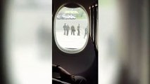 Passenger captures moment Belarusian security services approach Ryanair plane to capture dissident Roman Protasevich
