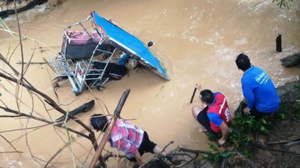 ฝนตกหนัก น้ำป่าพัดแม่ค้าตกฝายเสียชีวิต