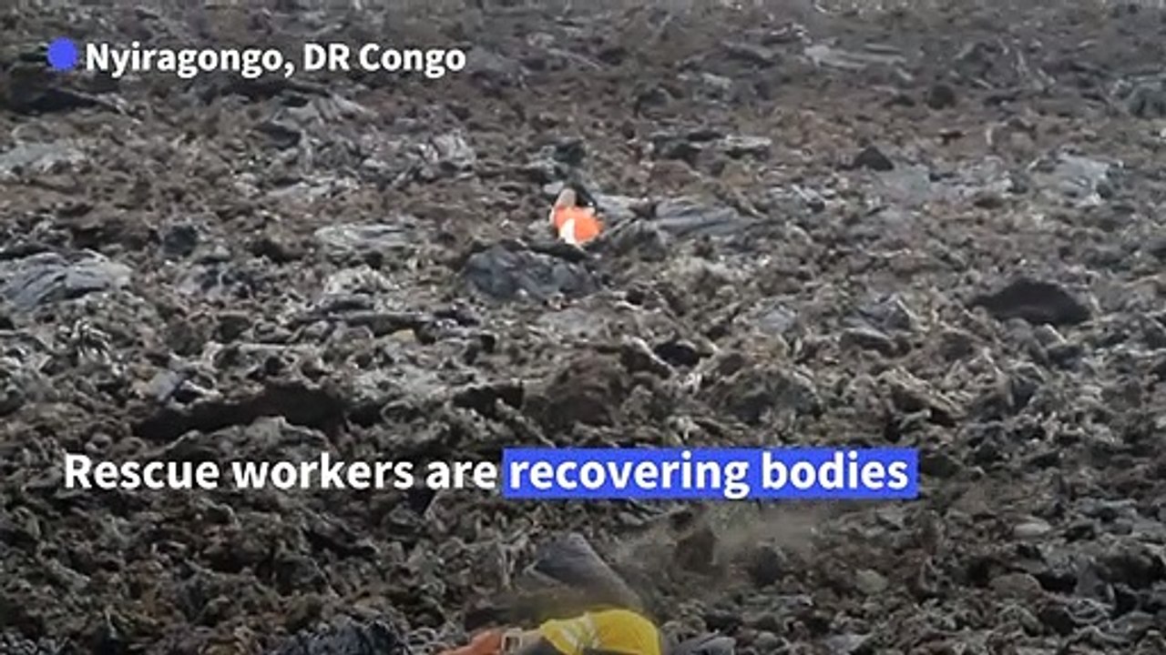 DRC rescuers search for people killed by volcano fumes