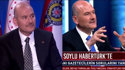 Bakan Soylu'dan "Peker’in iddialarını Erdoğan ile görüştünüz mü?" sorusuna farklı yanıtlar