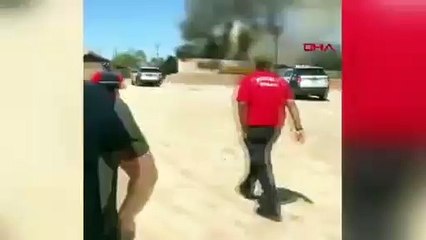 ABD'de askeri uçak düştü