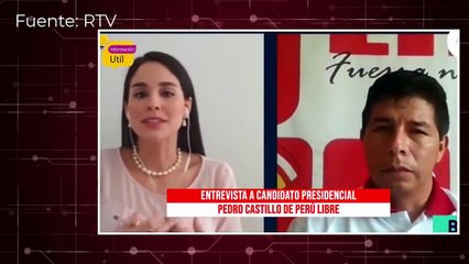 CANDIDATO PEDRO CASTILLO queda en ridículo en entrevista con periodista colombiana