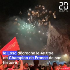 Les Lillois fêtent le titre de Champion du Losc