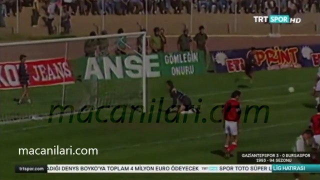 Gaziantepspor 3-0 Bursaspor 12.09.1993 - 1993-1994 Turkish 1st League Matchday 3