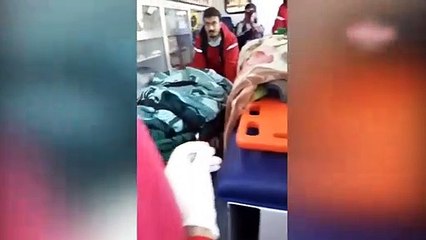 Muhaliflerin kontrolündeki bölgeye ulaşan konvoydan ilk görüntüler!