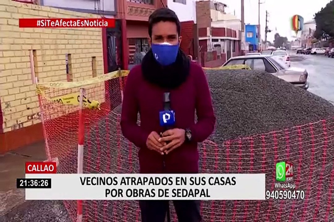 Callao: vecinos denuncian que obras inconclusas de Sedapal ponen en riesgo su salud