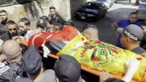 RAMALLAH - İsrail güçlerinin işgal altındaki Batı Şeria'da vurarak öldürdüğü Filistinli genç defnedildi