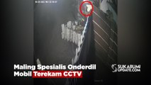Maling Spesialis Onderdil Mobil Terekam CCTV